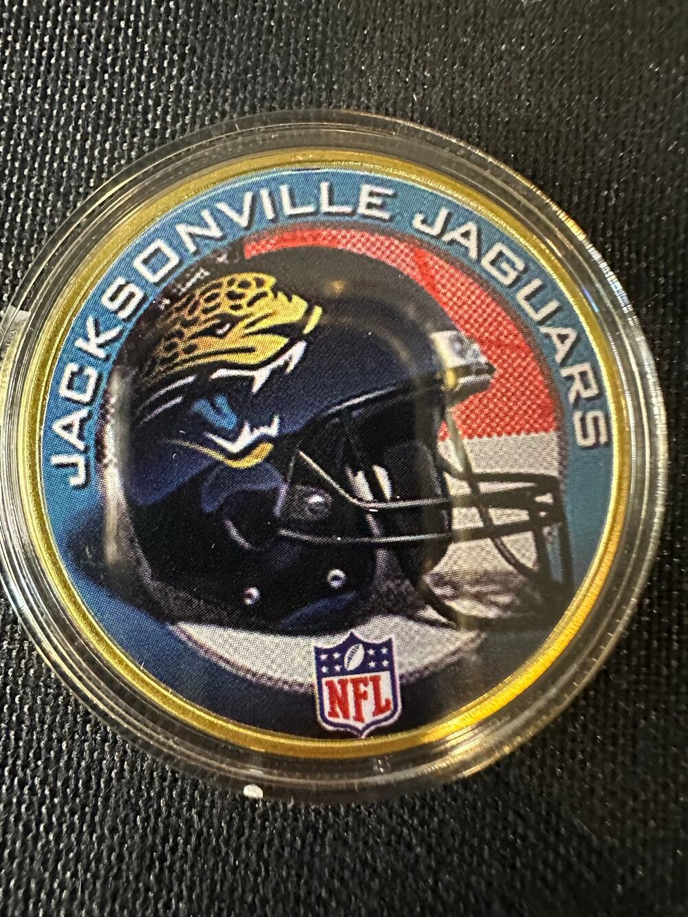 Old School Jacksonville Jaguars Helmet Coin | NFL Football Collector’s Piece